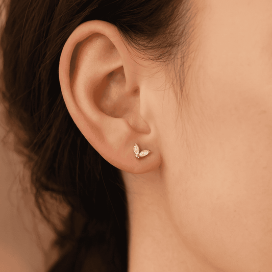 Valeria – Pendientes de Punta de Ojo de Caballo