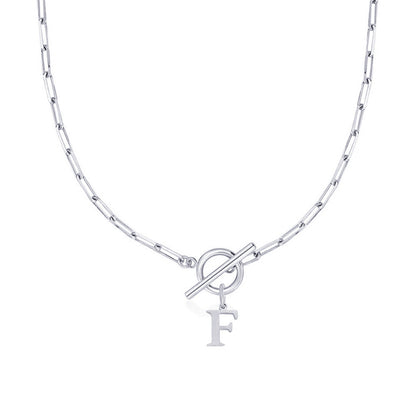 Amara – Collar Inicial en Eslabones de Papel