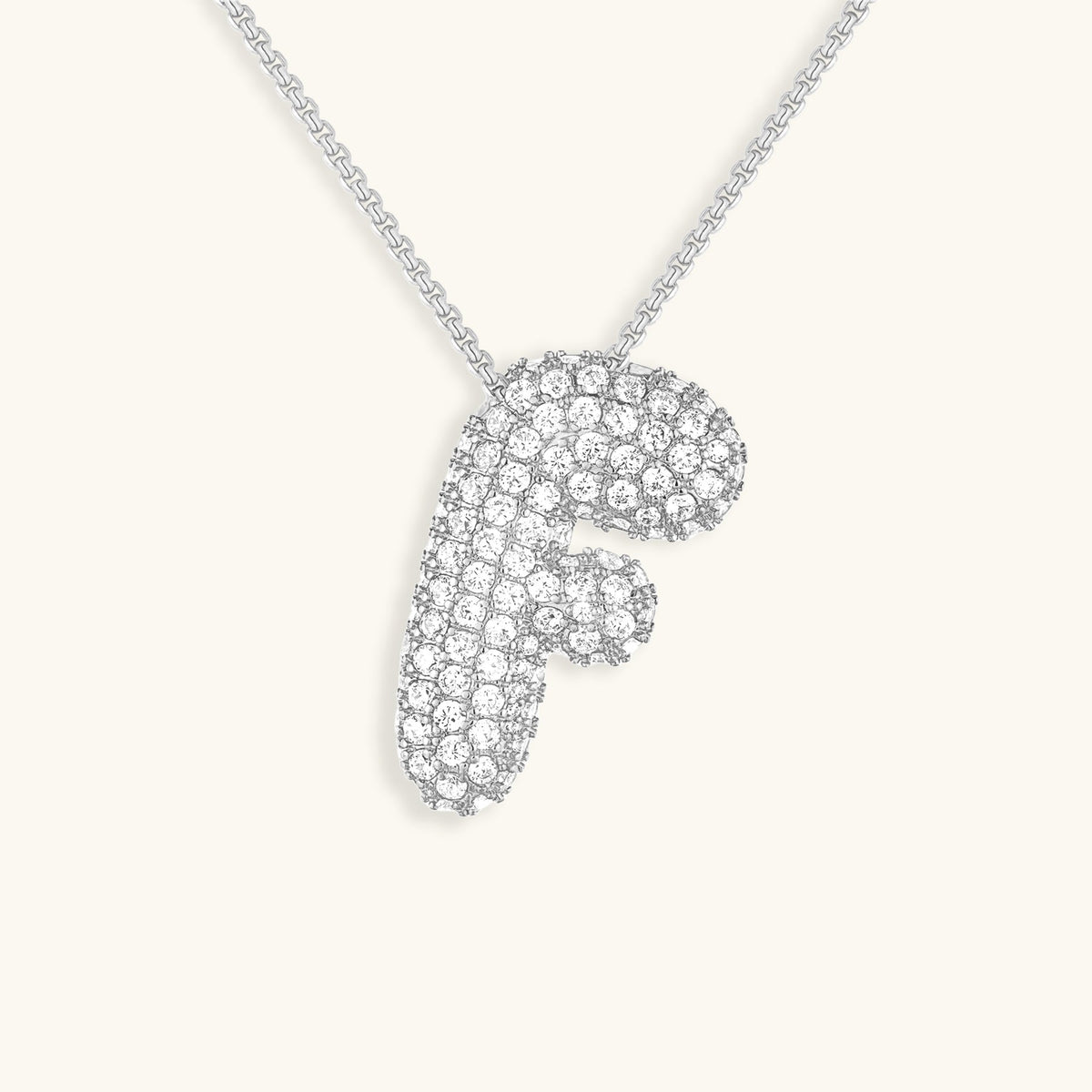 Collar con Iniciales - Diseño Burbuja