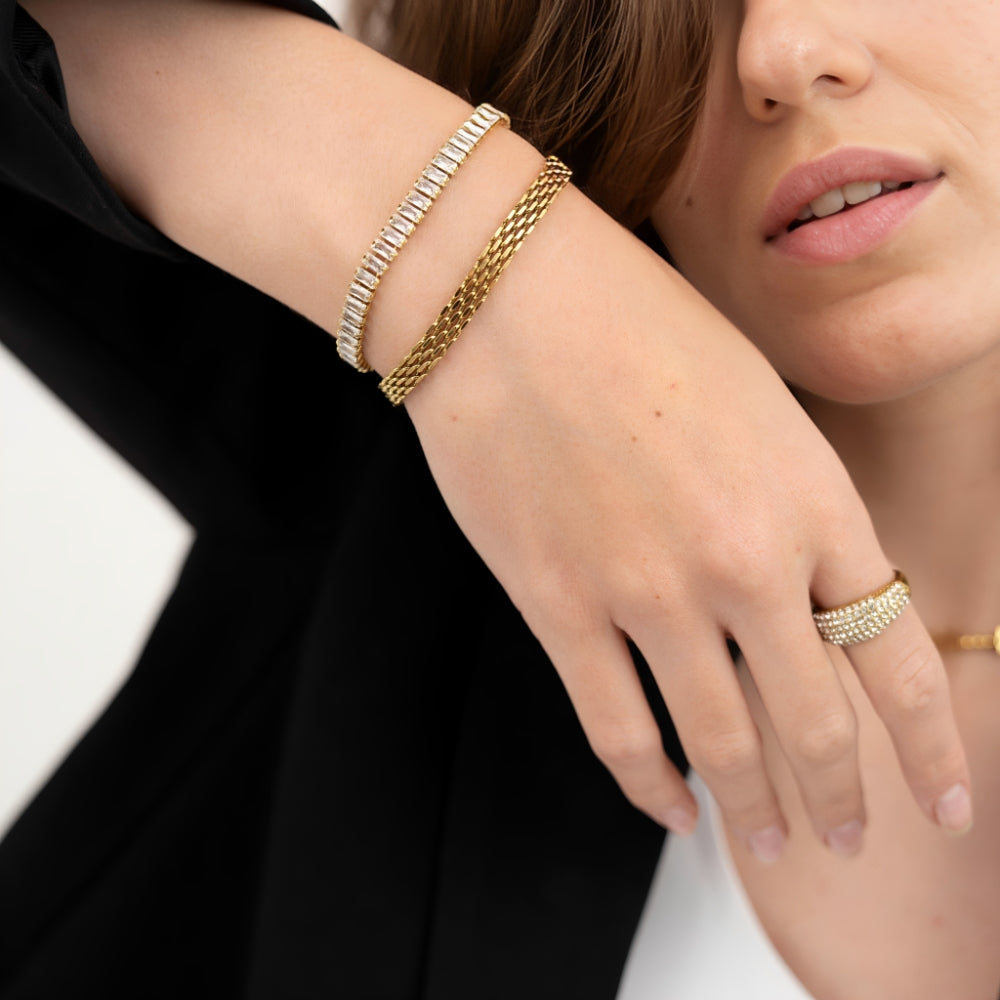 Tayra – Pulsera Tennis Baguette