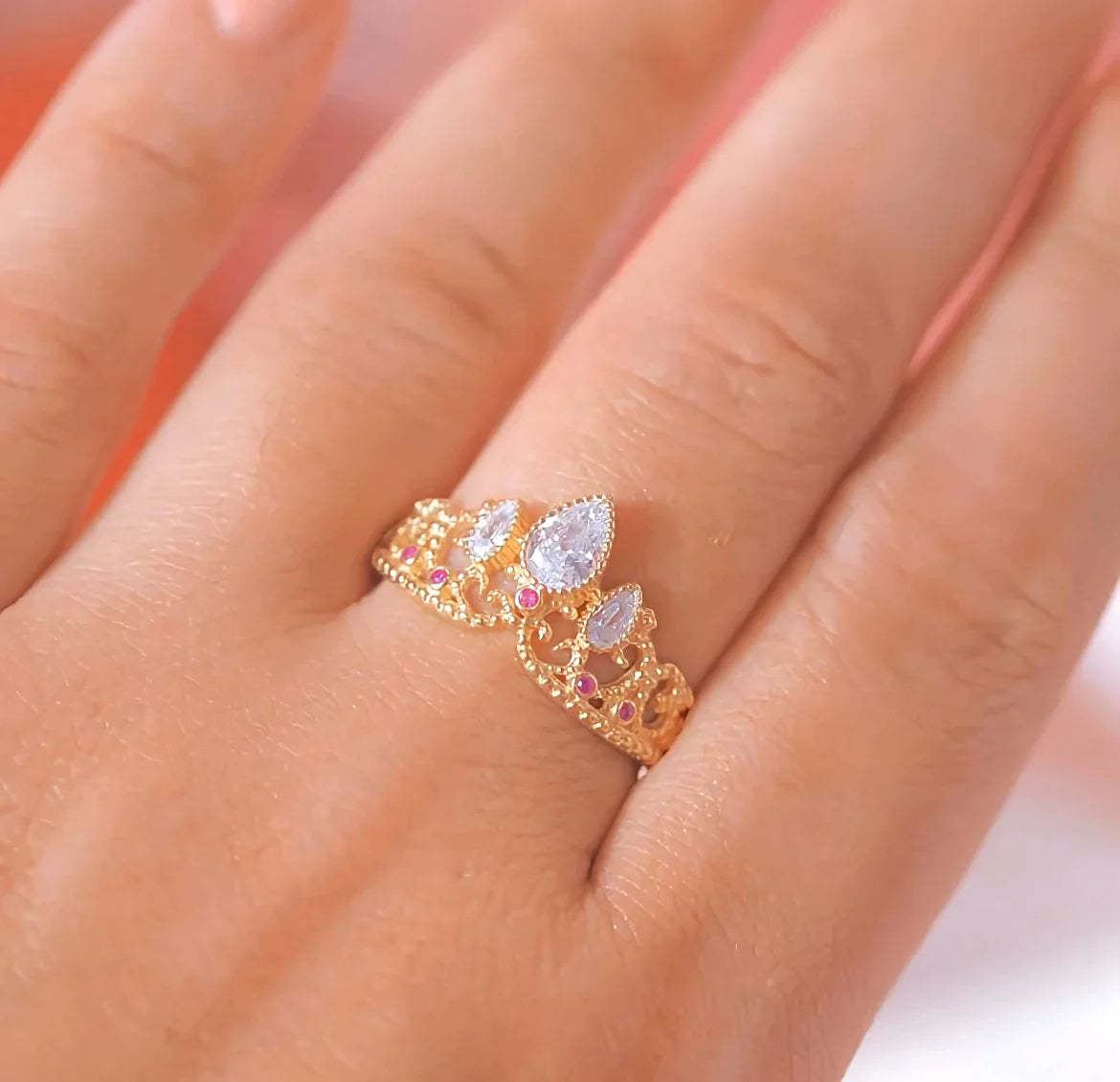 Anillo de Corona Rapunzel - El Anillo de Corona Dorado de Rapunzel