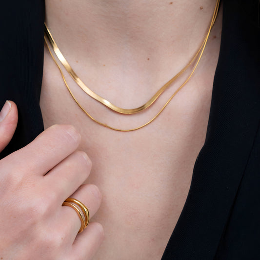 Jessie – Collar Doble Espiga con Estilo Elegante