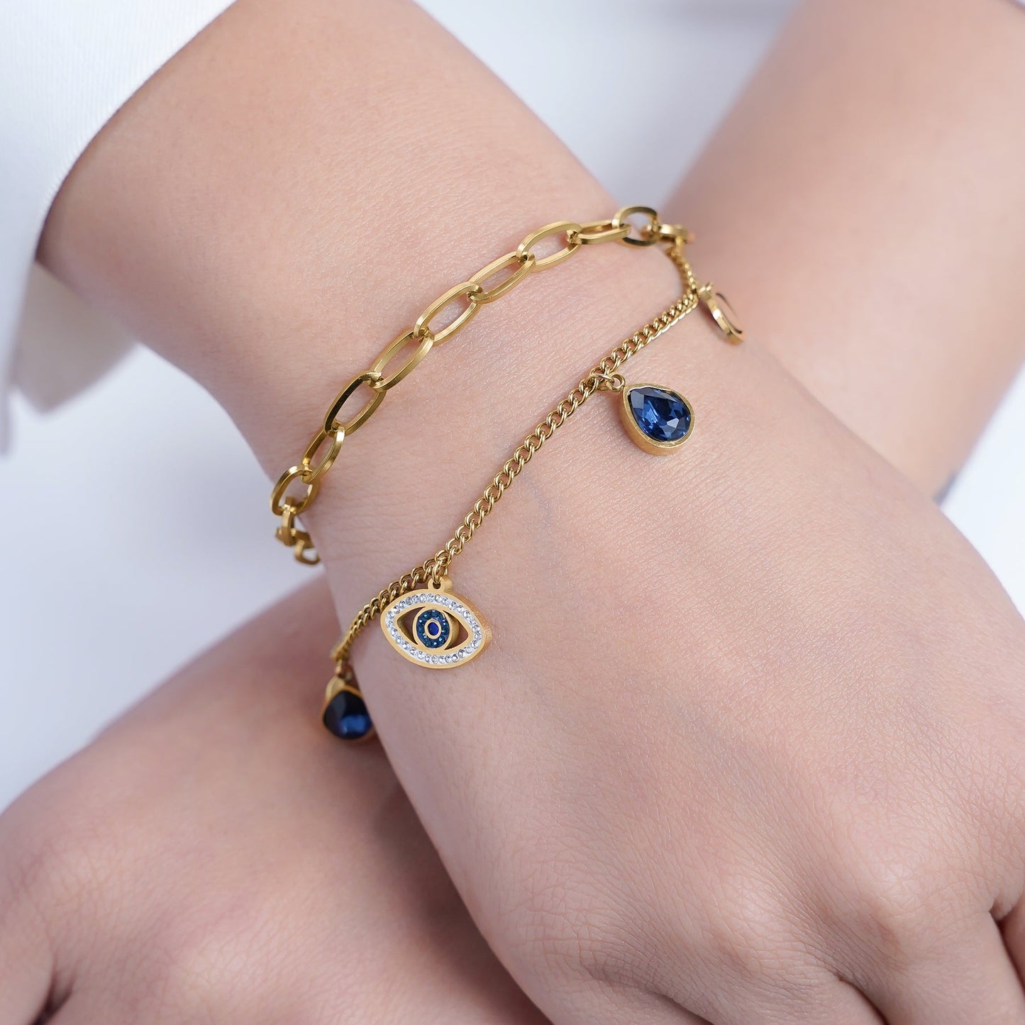 Cris – Pulsera Doble Capa Cadena Gruesa