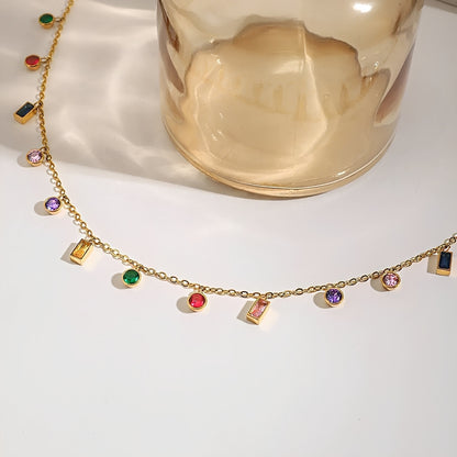 Jessica – Collar de Cristales Multicolor Elegante