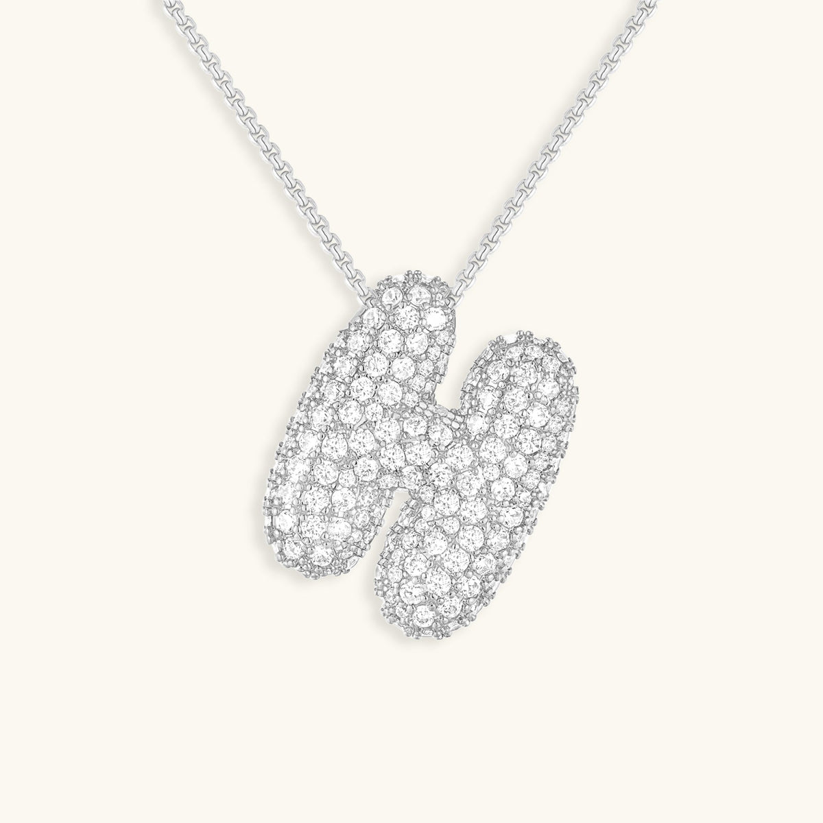 Collar con Iniciales - Diseño Burbuja