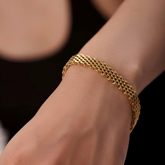 Carol – Pulsera de Malla Vintage Elegante