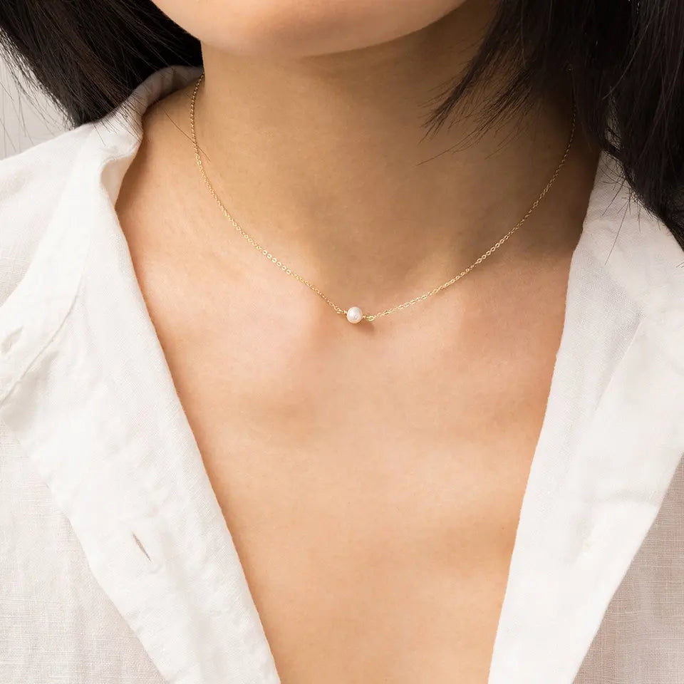 Marianne - Collar de perlas de agua dulce
