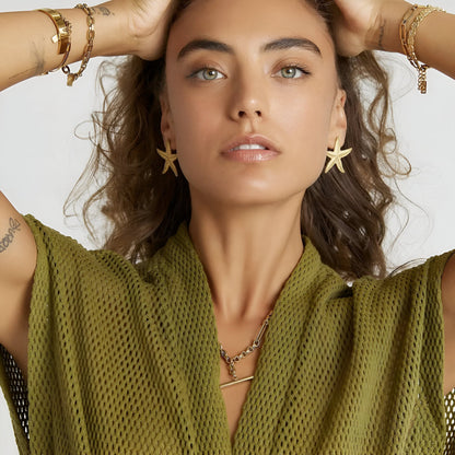 Starla – Pendientes Estrella de Mar Elegantes