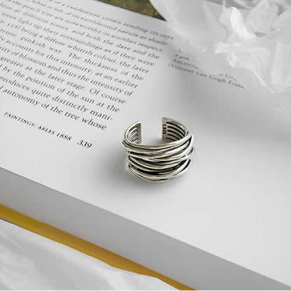 Alma – Anillo Superpuesto Ajustable en Plata Esterlina 925