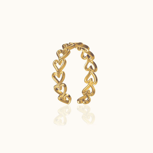 Jia - Anillo de Corazón Hueco