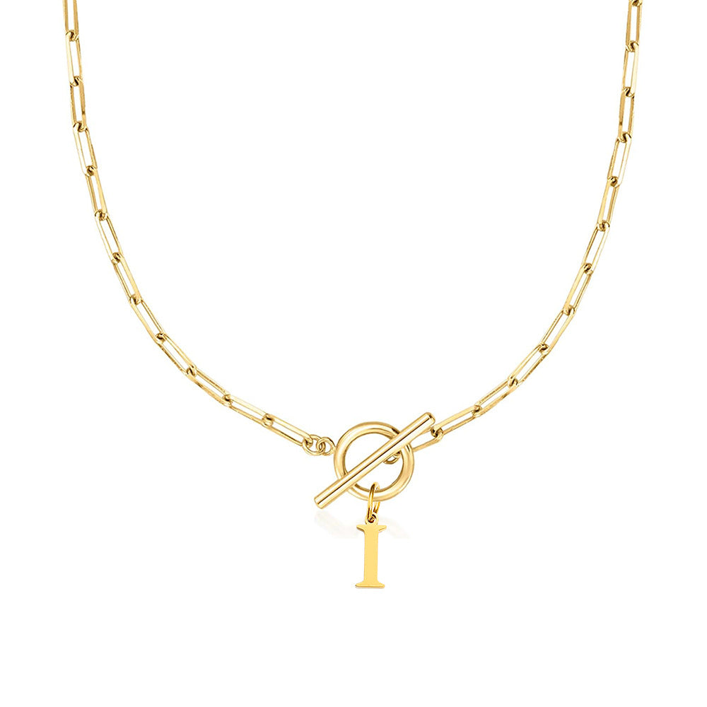 Amara – Collar Inicial en Eslabones de Papel