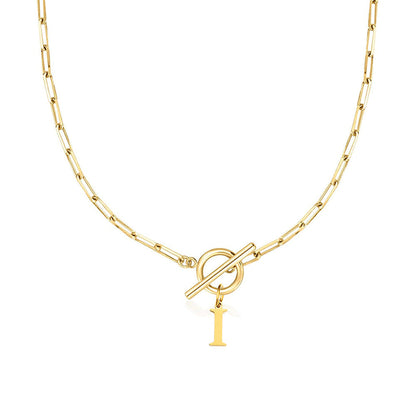 Amara – Collar Inicial en Eslabones de Papel