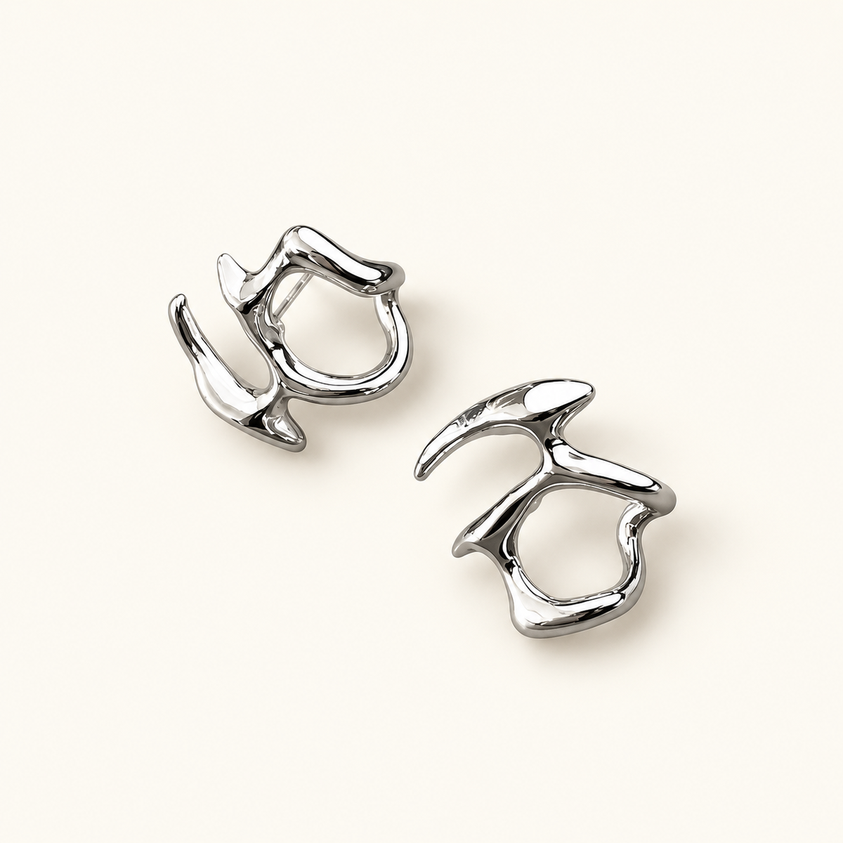 Damas Abstract Pendientes con forma irregular - Par