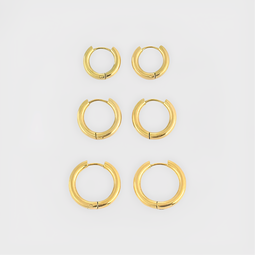 Adela – Set de Pendientes Huggie