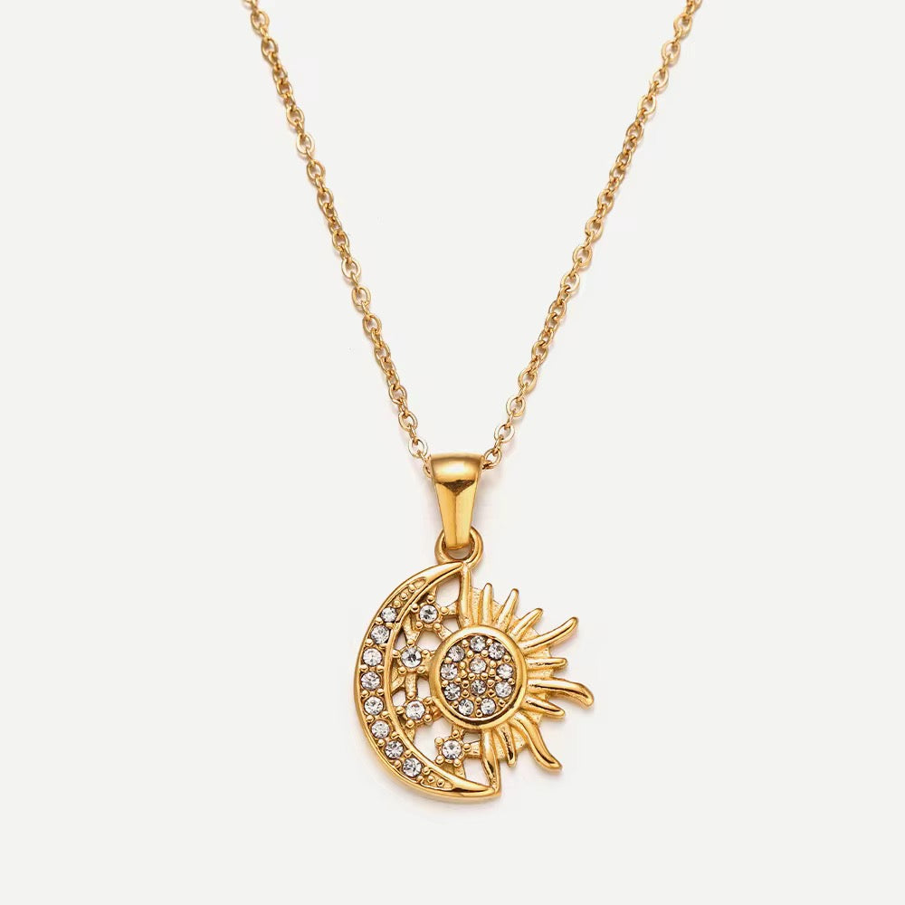 Julie – Collar Sol y Luna con Estilo Elegante y Chic