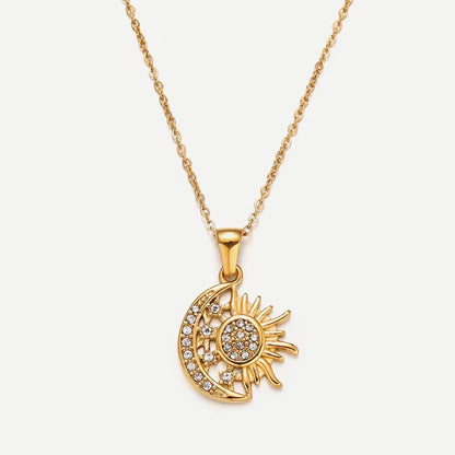 Julie – Collar Sol y Luna con Estilo Elegante y Chic