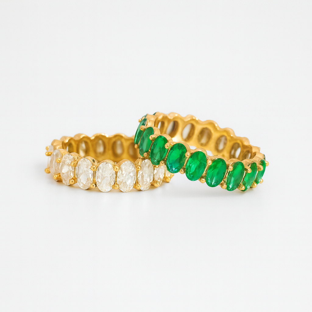 Antoinette – Anillo Eternidad Ovalado