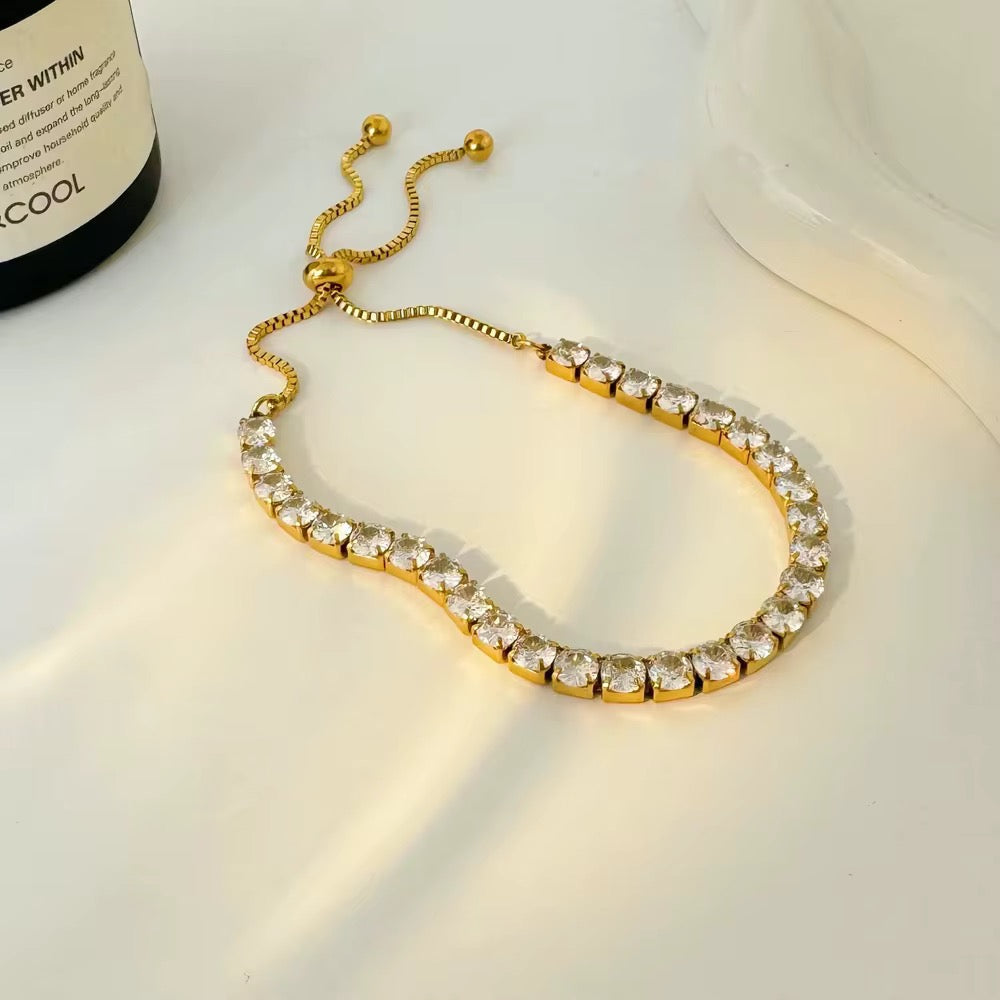 Aurora – Pulsera Tennis Ajustable