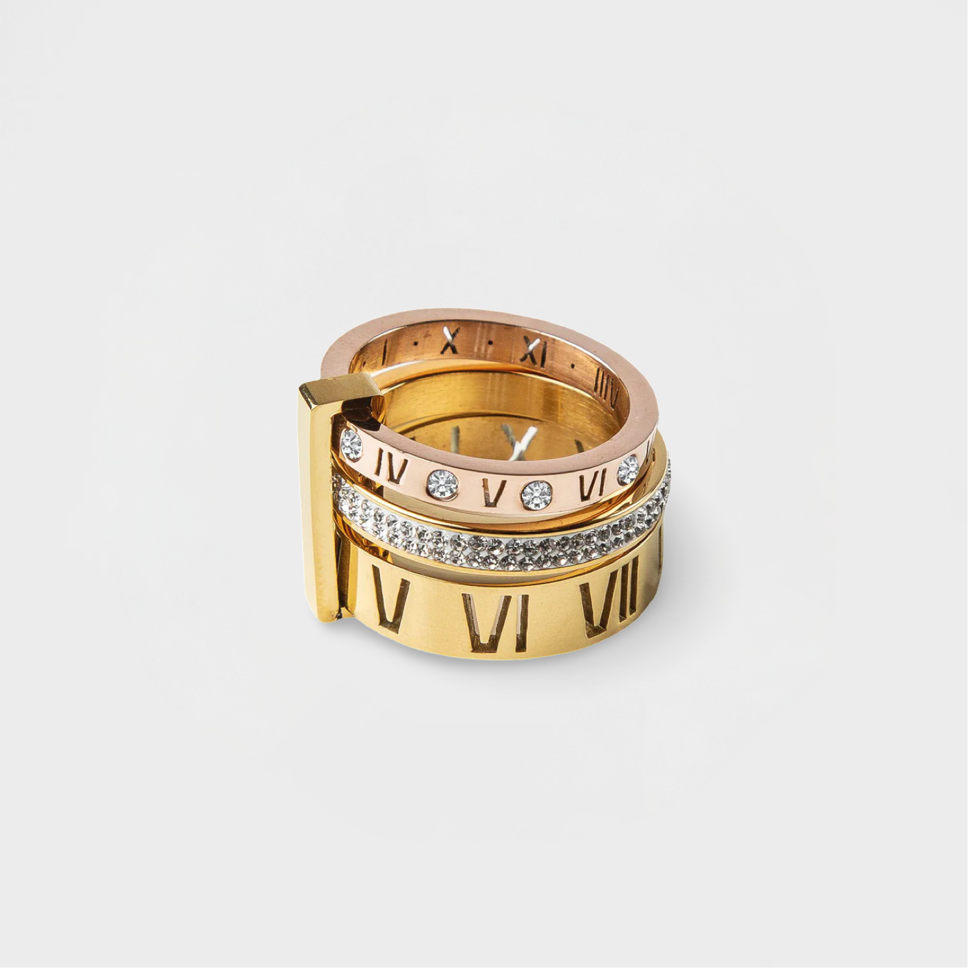 Stacey – Anillo Triple Estilo Romano