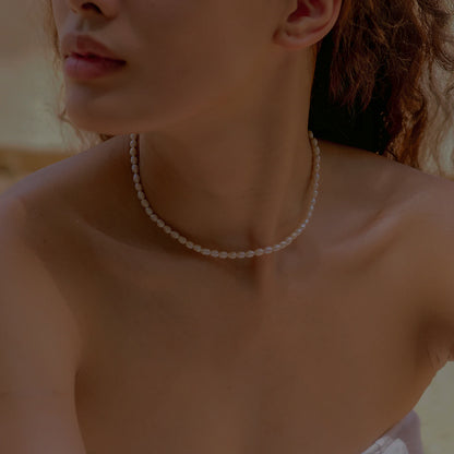 Avaria - Collar Choker de Perlas de Agua Dulce