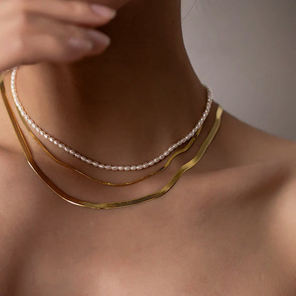 Avaria - Collar Choker de Perlas de Agua Dulce