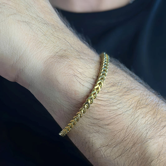 Franco – Pulsera Dorada Elegante