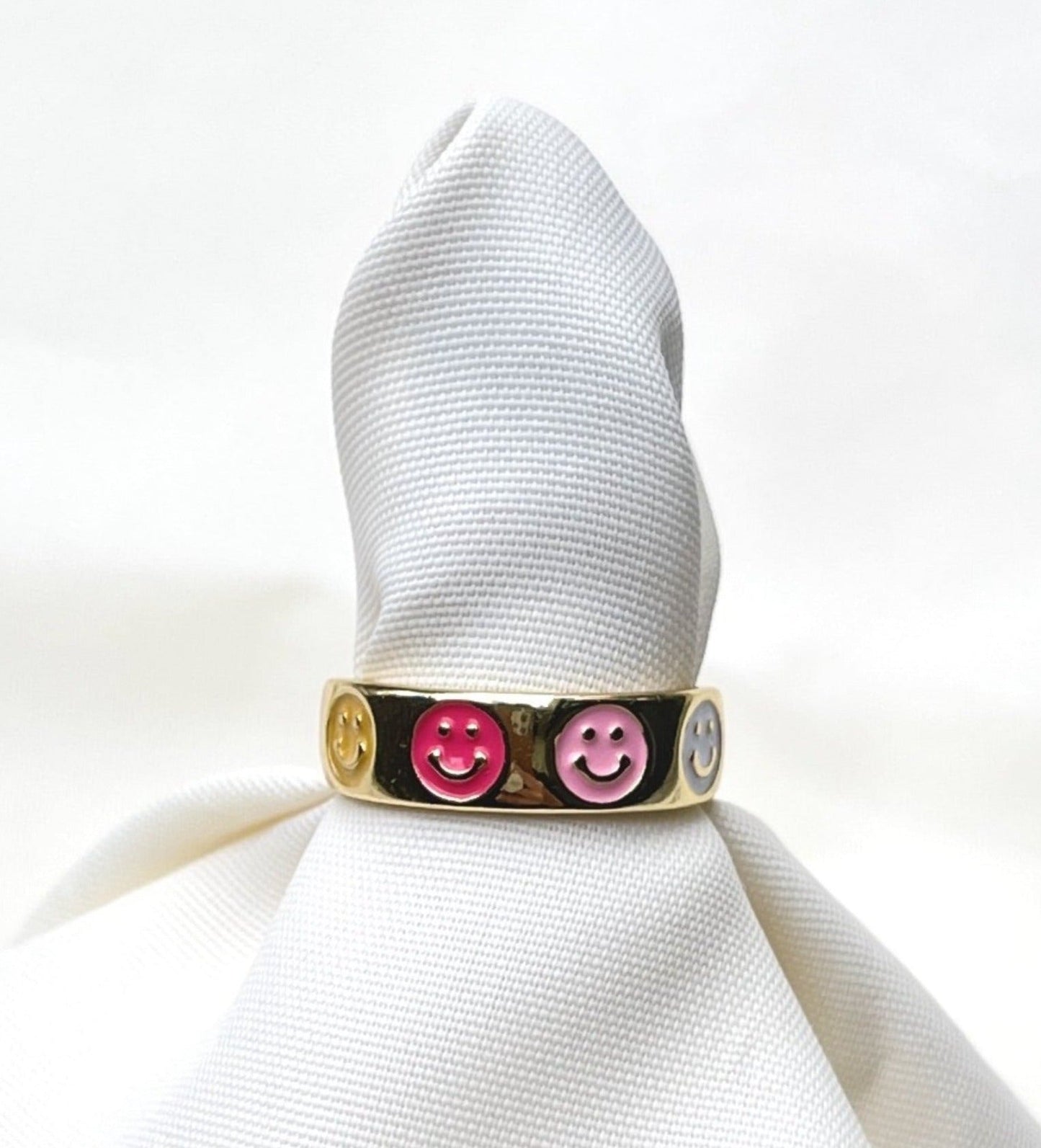 Smiley - Anillo sonriente de colores