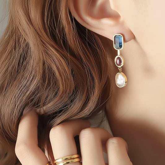 Claire – Pendientes Colgantes Arcoíris