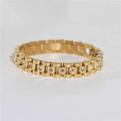 Lucie – Pulsera Reloj Órbita Brillante Elegante