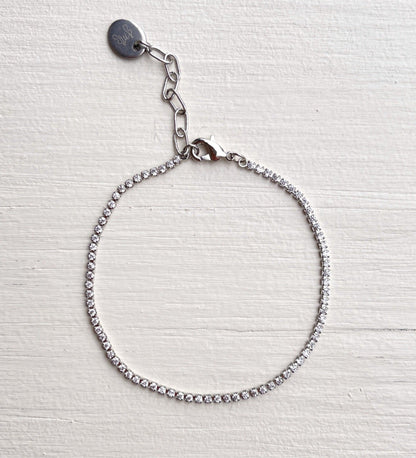 Mini Pulsera de Tenis con Cristales