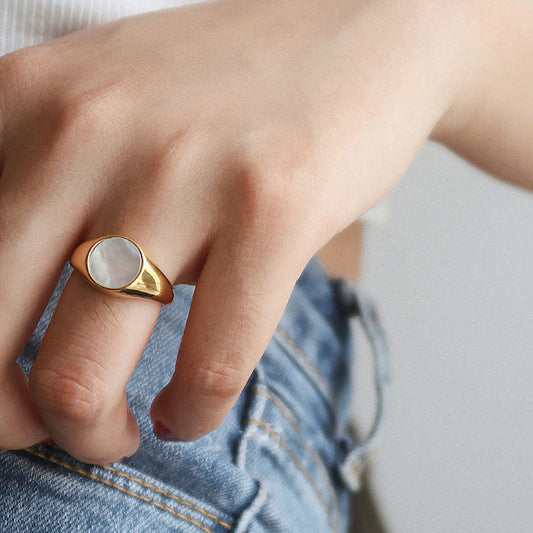 Naoko – Bague Perla Dorada