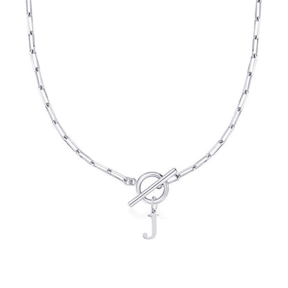 Amara – Collar Inicial en Eslabones de Papel