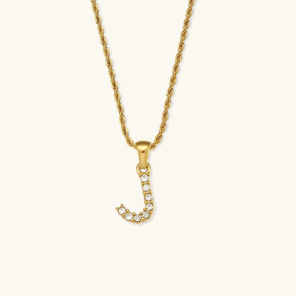 Maeve - Collar de diamantes con iniciales de letras
