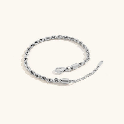 Leila - Pulsera de tobillo con cadena de cuerda