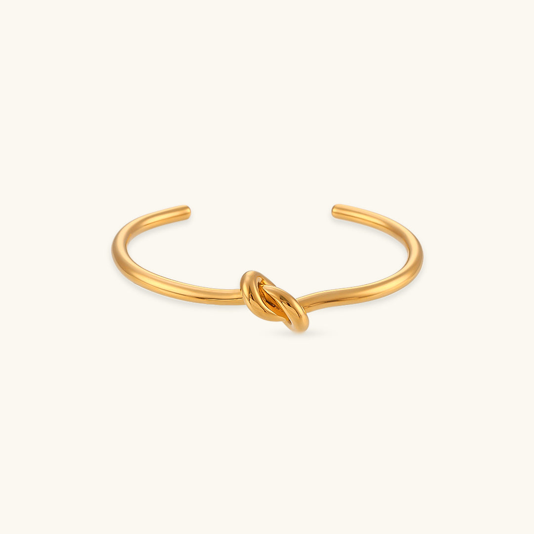 Louisa - Brazalete de Nudo Dorado
