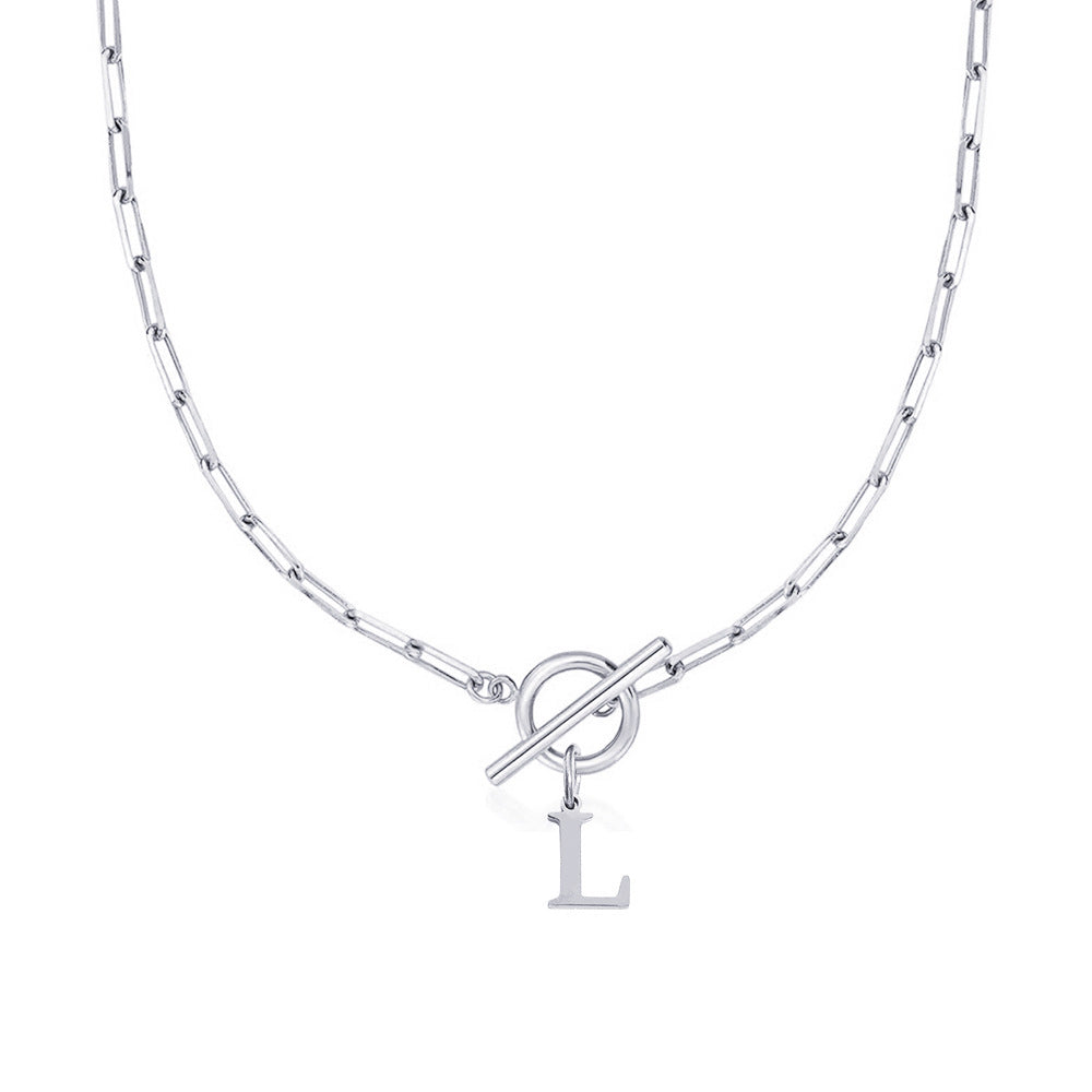 Amara – Collar Inicial en Eslabones de Papel