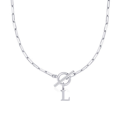 Amara – Collar Inicial en Eslabones de Papel