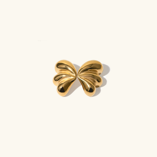Mika - Pendientes de mariposa dorados