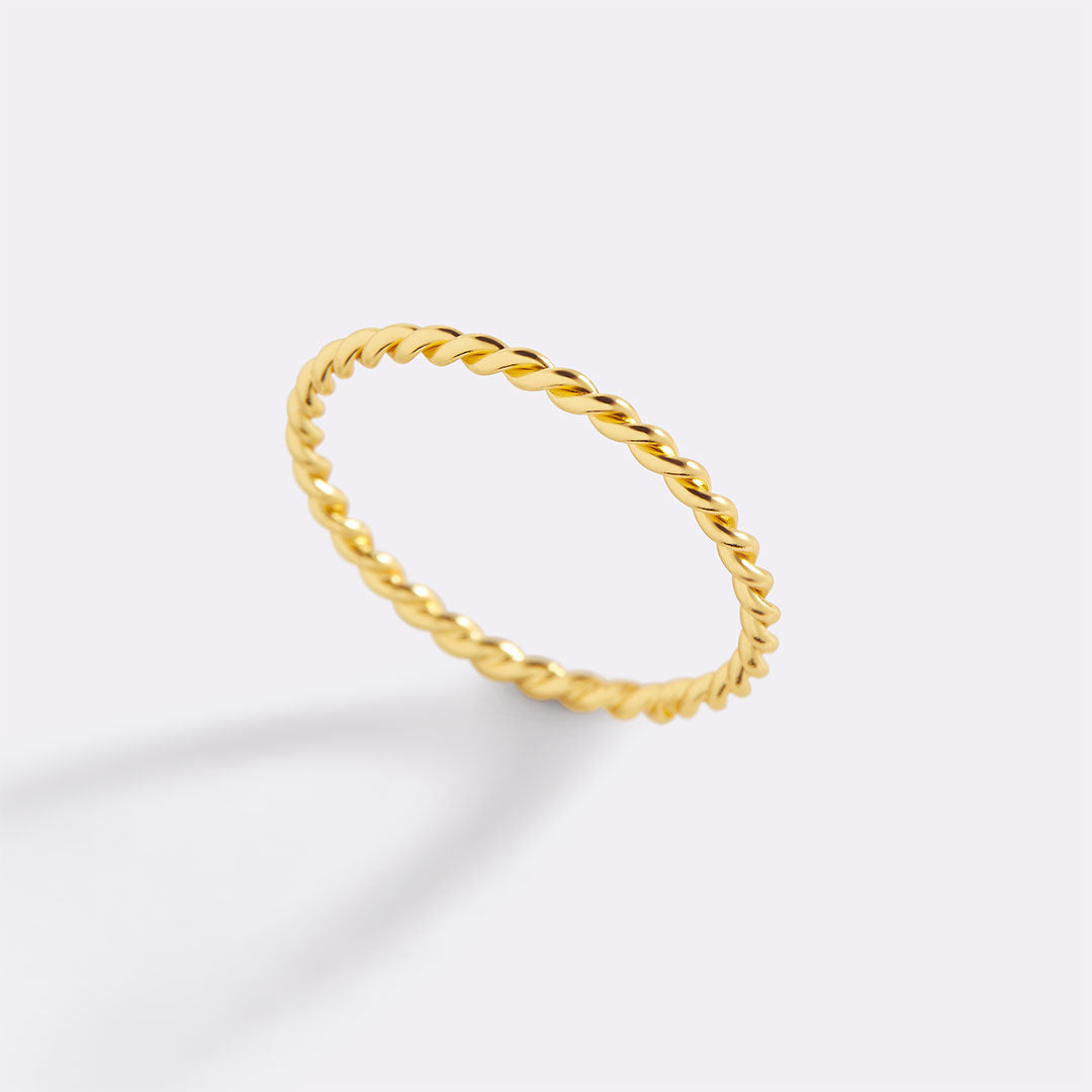 Manon – Anillo Apilable Trenzado