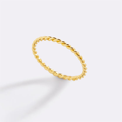 Manon – Anillo Apilable Trenzado