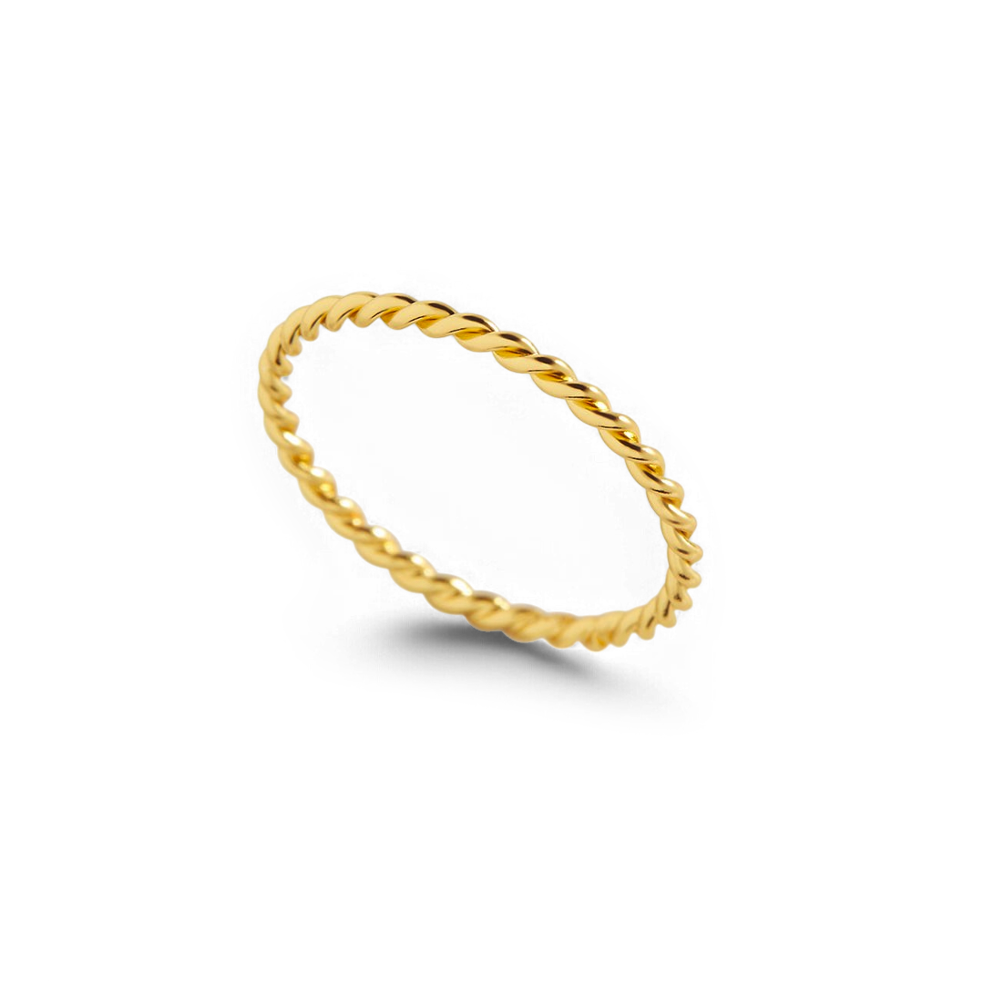 Manon – Anillo Apilable Trenzado