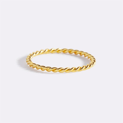 Manon – Anillo Apilable Trenzado