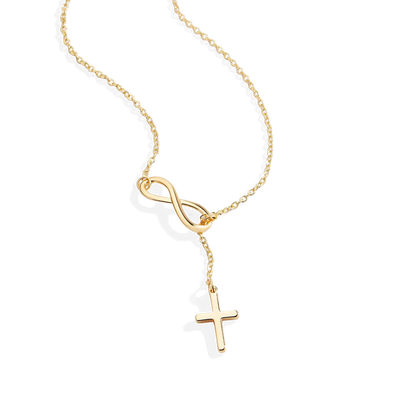 Yuna – Collar de Colgante de Cruz Infinita