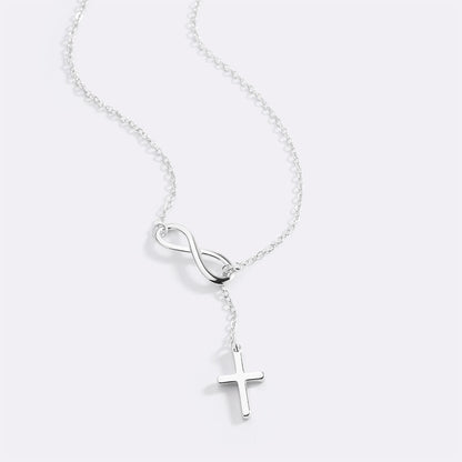 Yuna – Collar de Colgante de Cruz Infinita