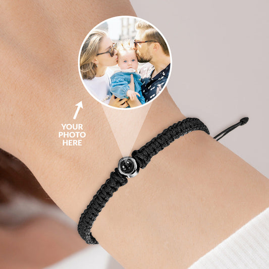 Clara – Pulsera de Foto Trenzada Personalizada
