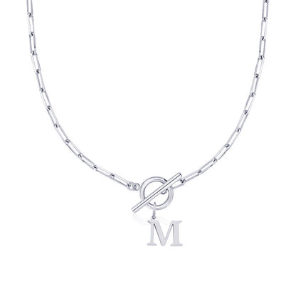 Amara – Collar Inicial en Eslabones de Papel