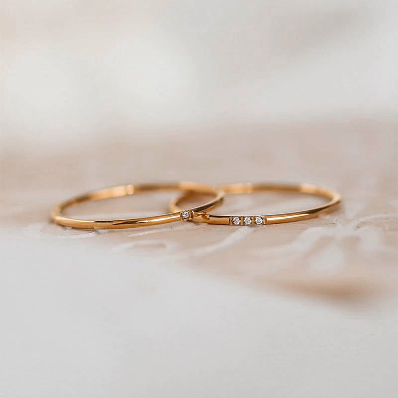 Dalia – Anillo de Diamantes Delicados