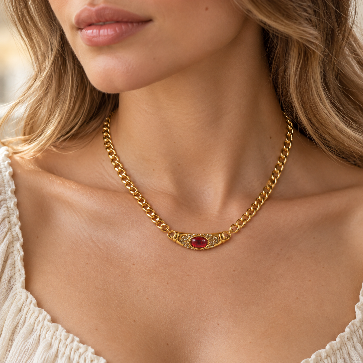 Collar con Colgante para Mujeres y Cadena de Extensión