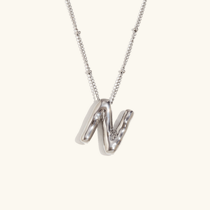 Collar de Iniciales de Oro con Bola