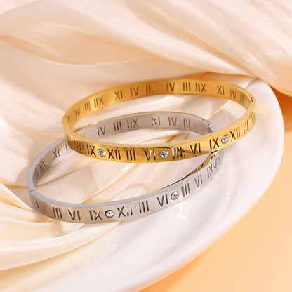 Maximus – Pulsera de Titanio con Números Romanos